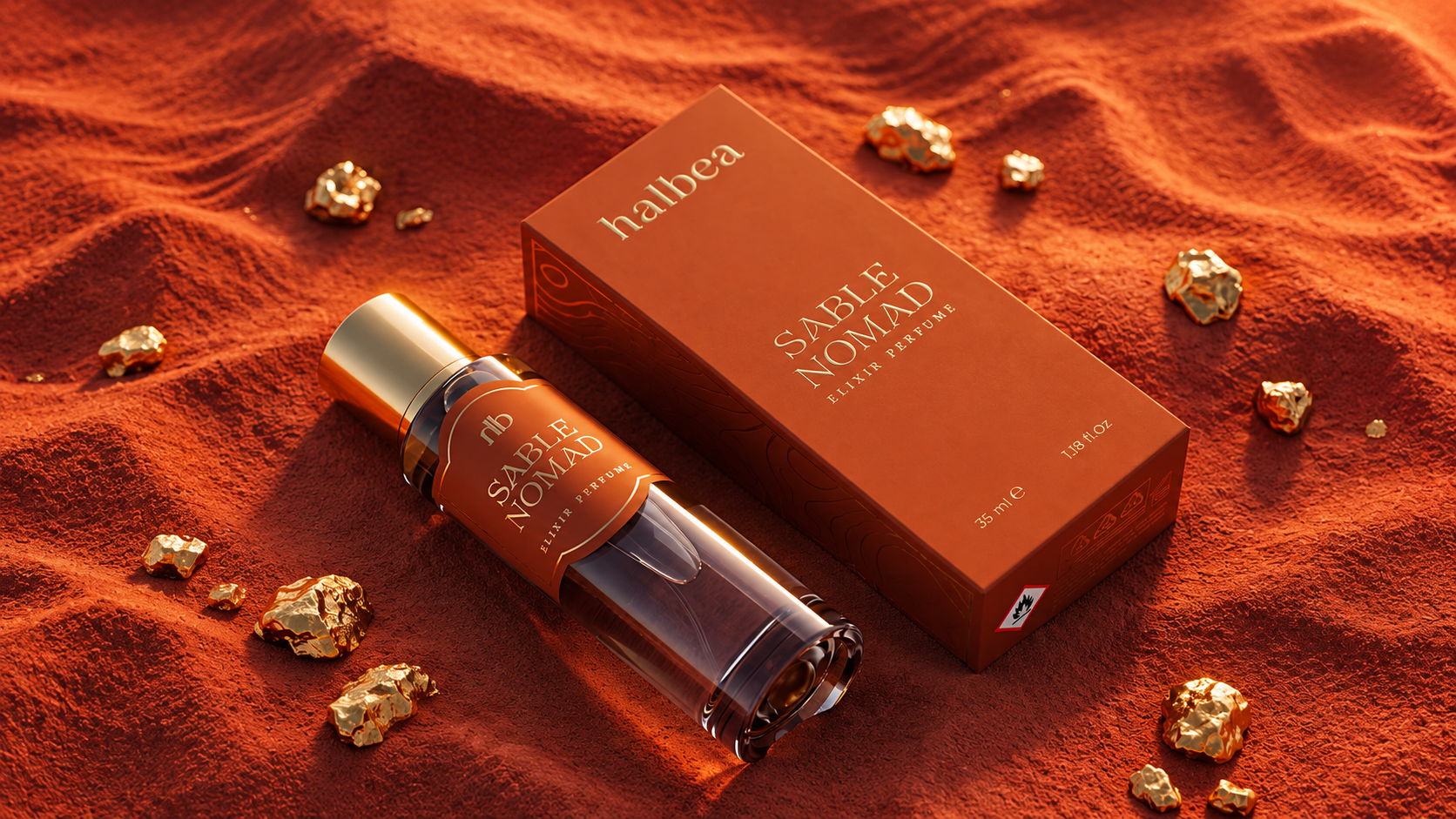 Sable Nomad Halbea Elixir: il nuovo profumo unisex Sorgenta al 40%